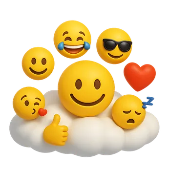 Happy Emoji on the Cloud